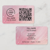 Berufliche QR-Visitenkarte für moderne Busse Telefonnummerkarte (Vorne/Hinten)