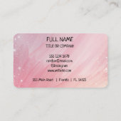 Berufliche QR-Visitenkarte für moderne Busse Telefonnummerkarte (Rückseite)