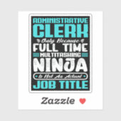 Berufliche Qualifikationen von Verwaltungsbeamten Aufkleber (Blatt)