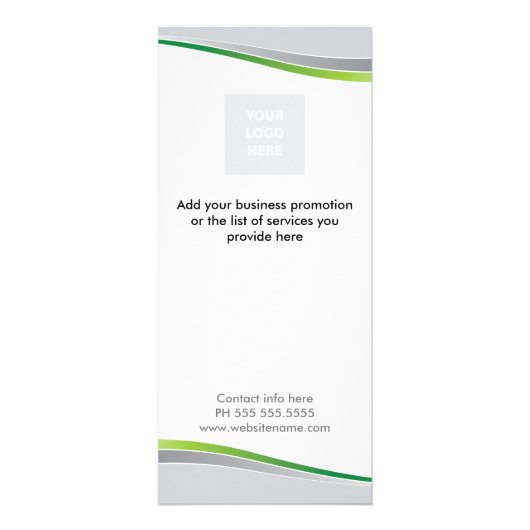 Berufliche Rack-Karte Werbekarte (Vorne)