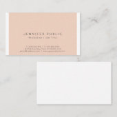 Berufliche, raffinierte Farbe Einfach Schlicht Visitenkarte (Vorne/Hinten)