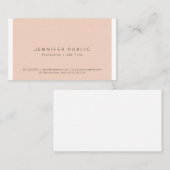 Berufliche, raffinierte Farbe Einfach Schlicht Visitenkarte (Vorne/Hinten)