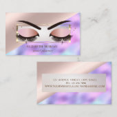 Berufliche Rahmen Rose Gold Läden Holografie Visitenkarte (Vorne/Hinten)