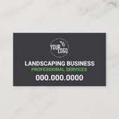 Berufliche Rasenpflege - preiswerte Landschaften Visitenkarte (Vorderseite)