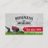 Berufliche Rasenpflege und Landschaften Visitenkarte (Vorderseite)