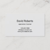 Berufliche Rasenpflege und Landschaftsschutz Blau Visitenkarte (Rückseite)