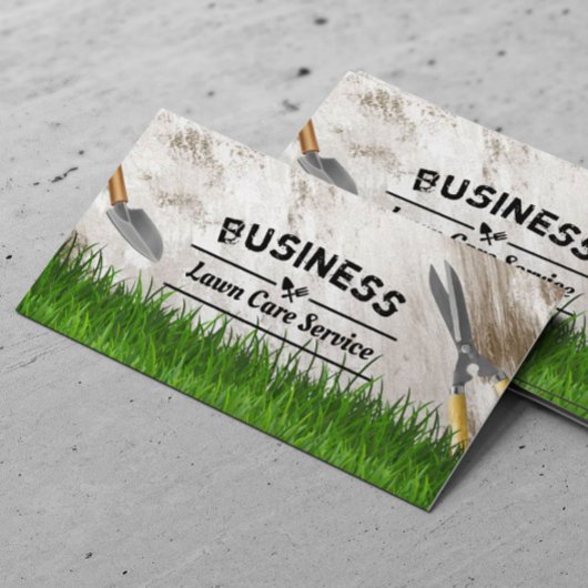 Berufliche Rasenpflege und Landschaftsschutz für G Visitenkarte