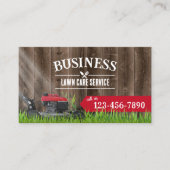 Berufliche Rasenpflege und Landschaftsschutz Visitenkarte (Vorderseite)