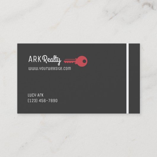 Berufliche Real Anwesen Business Card Visitenkarte (Vorderseite)