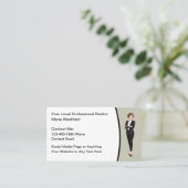 Berufliche Realtor Business Contact Cards Visitenkarte (Stehend Vorderseite)