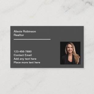 Berufliche Realtor Foto Business Cards neu Visitenkarte