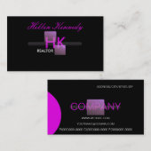 Berufliche Realtor-Monogramm-Geschäfts-Karten Visitenkarte (Vorne/Hinten)