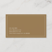 Berufliche Realtor Realty Business Card Visitenkarte (Rückseite)