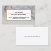 berufliche rechteckige Form aus elegantem grauem M Visitenkarte (Vorne/Hinten)