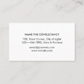 Berufliche Rechtsanwälte in klassischer Gold-Dimen Visitenkarte (Rückseite)