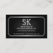 Berufliche Rechtsanwalts-Geschäfts-Karten Visitenkarte (Vorderseite)