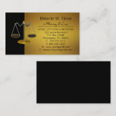 Berufliche Rechtsanwaltskanzleien Visitenkarte (Vorne/Hinten)