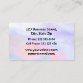 Berufliche registrierte Krankenschwester Visitenkarte (Rückseite)