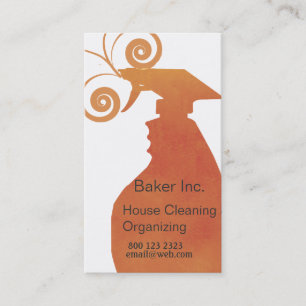 Berufliche Reinigung der Reinigungsmaid Visitenkarte