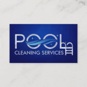Berufliche Reinigung des Pools Visitenkarte (Vorderseite)