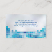 Berufliche Reinigung des Pools Visitenkarte (Rückseite)