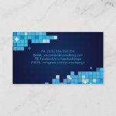 Berufliche Reinigung des Pools Visitenkarte (Rückseite)