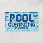 Berufliche Reinigung des Pools Visitenkarte (Vorderseite)