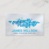 Berufliche Reinigung des Pools Visitenkarte (Vorderseite)