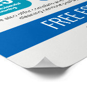 Berufliche Reinigung des Schwimmbades Poster (Ecke)