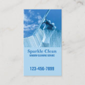 Berufliche Reinigung des Squeege-Fensters Visitenkarte (Vorderseite)