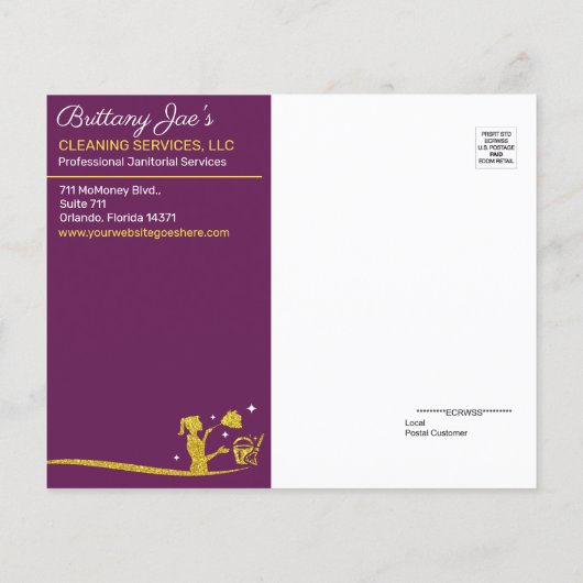 Berufliche Reinigung/Janitorial Housekeeping Serv Flyer (Hinten)