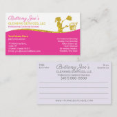 Berufliche Reinigung/Janitorial Housekeeping Serv Visitenkarte (Vorne/Hinten)