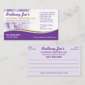 Berufliche Reinigung/Janitorial Housekeeping Serv Visitenkarte (Vorne/Hinten)