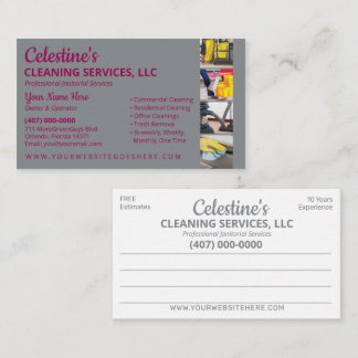 Berufliche Reinigung/Janitorial Housekeeping Serv Visitenkarte