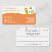 Berufliche Reinigung/Janitorial Housekeeping Serv Visitenkarte (Vorne/Hinten)