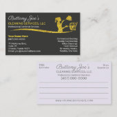 Berufliche Reinigung/Janitorial Housekeeping Serv Visitenkarte (Vorne/Hinten)