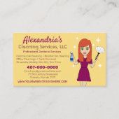 Berufliche Reinigung/Janitorial Housekeeping Visitenkarte (Vorderseite)