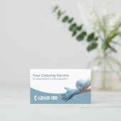 Berufliche Reinigung Visitenkarte (Stehend Vorderseite)