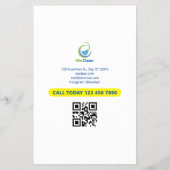 Berufliche Reinigungsdienste Business Flyer (Hinten)