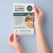Berufliche Reinigungsdienste Flyer (Handgriff)