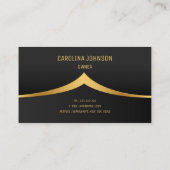 berufliche Reinigungsdienste für Gold und Schwarz Visitenkarte (Rückseite)