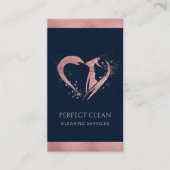 Berufliche Reinigungsdienste für Haushaltshilfe Visitenkarte (Vorderseite)