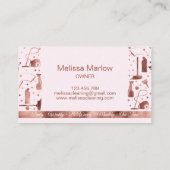 Berufliche Reinigungsdienste für Haushaltshilfe Visitenkarte (Rückseite)