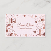 Berufliche Reinigungsdienste für Haushaltshilfe Visitenkarte (Vorderseite)