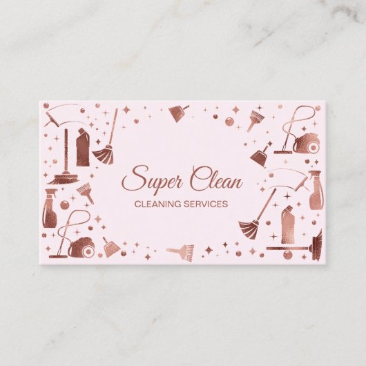 Berufliche Reinigungsdienste für Haushaltshilfe Visitenkarte (Vorderseite)