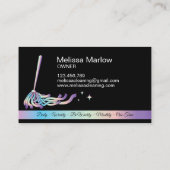 Berufliche Reinigungsdienste Haushaltshilfe Visitenkarte (Rückseite)