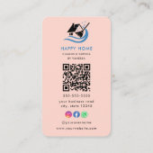 Berufliche Reinigungsdienste Logo Qr-Code Visitenkarte (Rückseite)