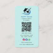 Berufliche Reinigungsdienste Logo Qr-Code Visitenkarte (Rückseite)