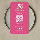 Berufliche Reinigungsdienste Logo Qr-Code Visitenkarte