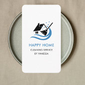 Berufliche Reinigungsdienste Logo Qr-Code Visitenkarte